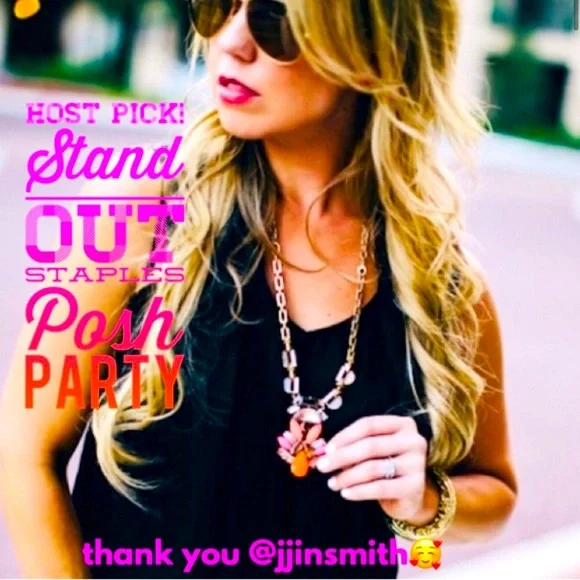 :: S&D๐๐ฆGeo POP Pink/Orange Pendant Necklace - Picture 1 of 9